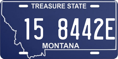 MT license plate 158442E