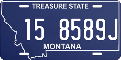 MT license plate 158589J