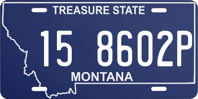 MT license plate 158602P
