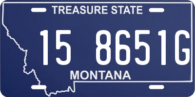 MT license plate 158651G