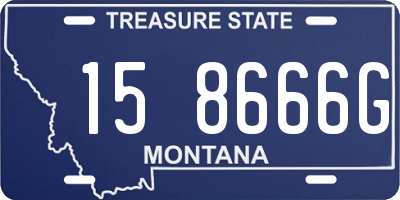 MT license plate 158666G