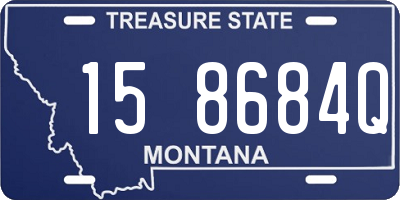 MT license plate 158684Q