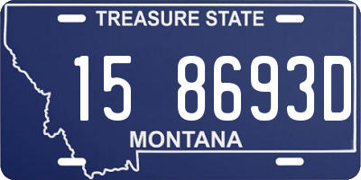 MT license plate 158693D