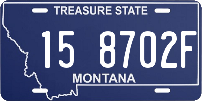 MT license plate 158702F