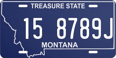 MT license plate 158789J