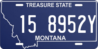 MT license plate 158952Y