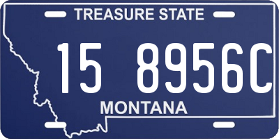 MT license plate 158956C