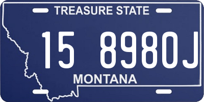 MT license plate 158980J