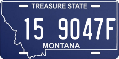 MT license plate 159047F