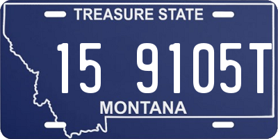 MT license plate 159105T