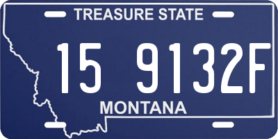 MT license plate 159132F