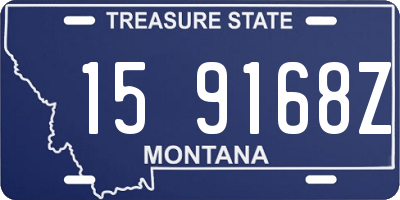 MT license plate 159168Z
