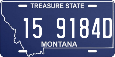 MT license plate 159184D