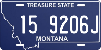 MT license plate 159206J