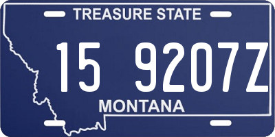 MT license plate 159207Z