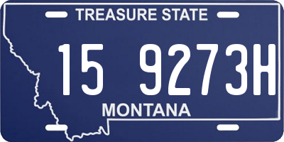 MT license plate 159273H