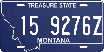 MT license plate 159276Z