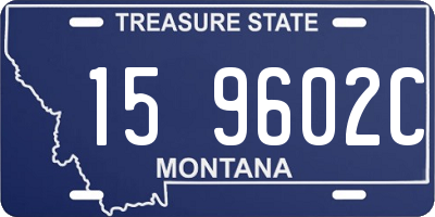 MT license plate 159602C