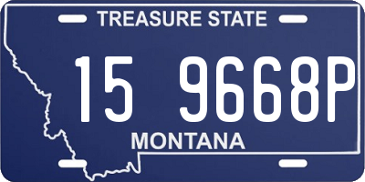 MT license plate 159668P
