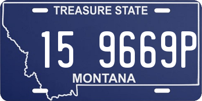 MT license plate 159669P