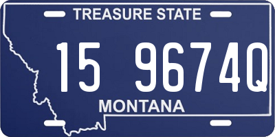 MT license plate 159674Q