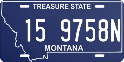 MT license plate 159758N