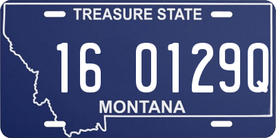 MT license plate 160129Q