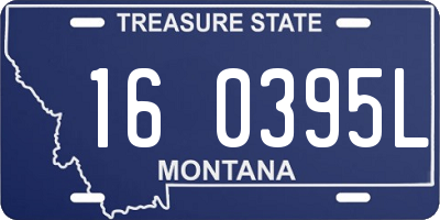 MT license plate 160395L