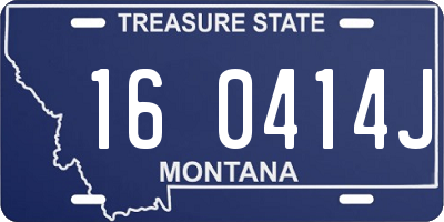 MT license plate 160414J