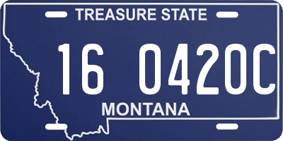 MT license plate 160420C