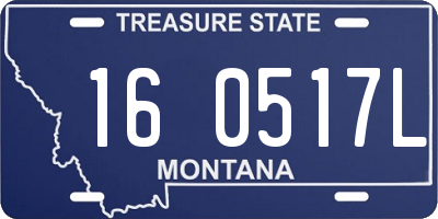 MT license plate 160517L