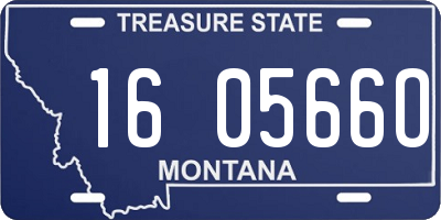 MT license plate 160566O