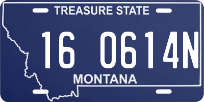 MT license plate 160614N