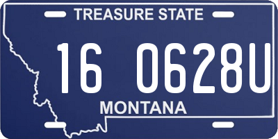 MT license plate 160628U
