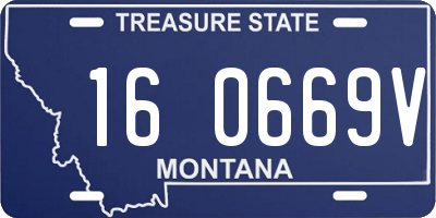 MT license plate 160669V