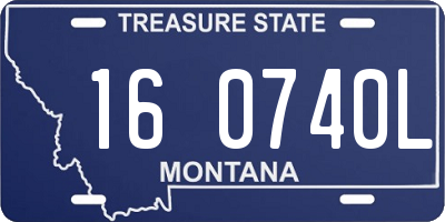 MT license plate 160740L