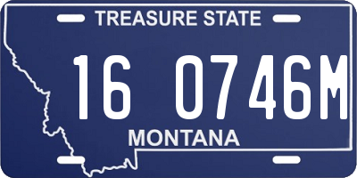 MT license plate 160746M