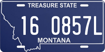MT license plate 160857L