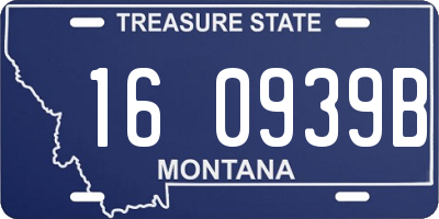 MT license plate 160939B