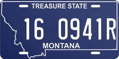 MT license plate 160941R