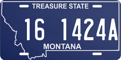 MT license plate 161424A
