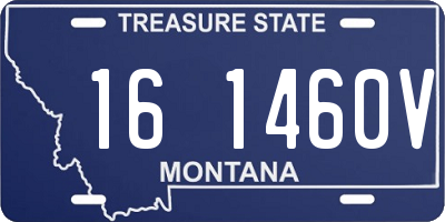 MT license plate 161460V