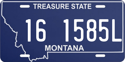 MT license plate 161585L