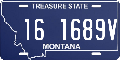 MT license plate 161689V