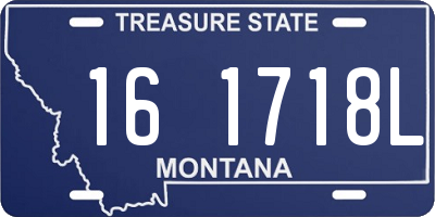 MT license plate 161718L