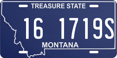 MT license plate 161719S