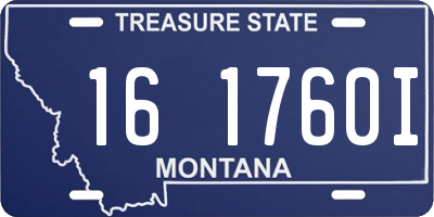 MT license plate 161760I