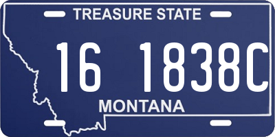MT license plate 161838C