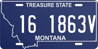 MT license plate 161863V