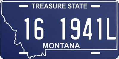 MT license plate 161941L